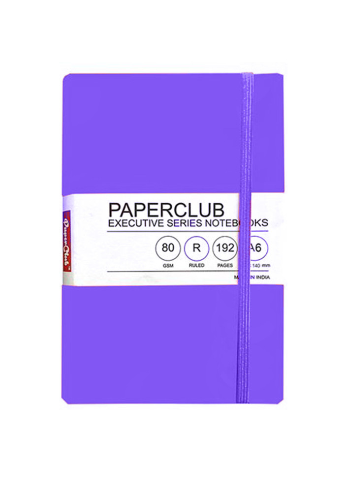 PaperClub Executive NoteBook | 53400 | 192 PAGES | RULED | SIZE : 90mm X 140mm - A6